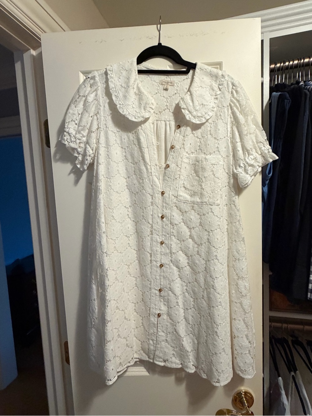 Pilcro Keira Lace Mini Dress SZ M - Picture 3 of 8